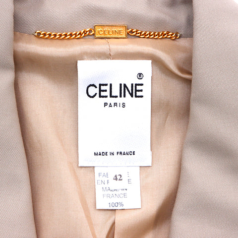 セリーヌ CELINE セットアップ ベージュxホワイト WS3323