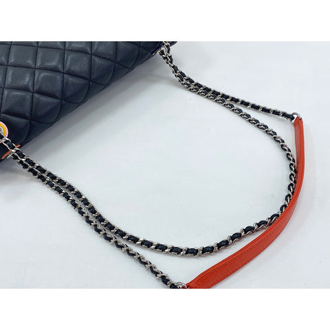 CHANEL Shoulder Bag leather black WS33244