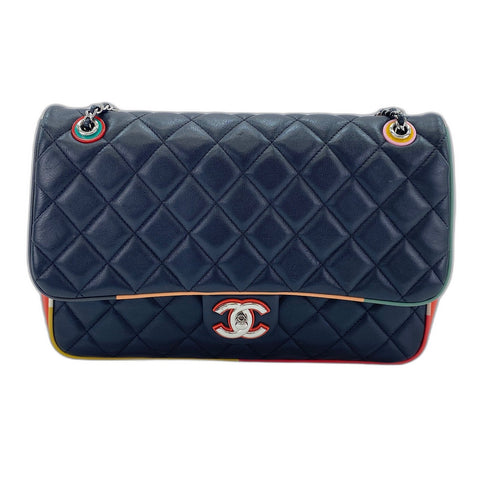 CHANEL Shoulder Bag leather black WS33244