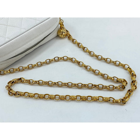 CHANEL Matrasse Shoulder Bag white WS33245