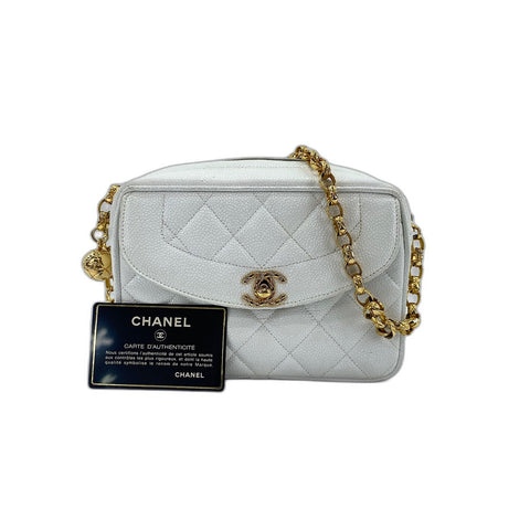 CHANEL Matrasse Shoulder Bag white WS33245