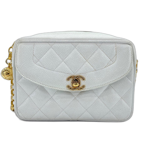 CHANEL Matrasse Shoulder Bag white WS33245