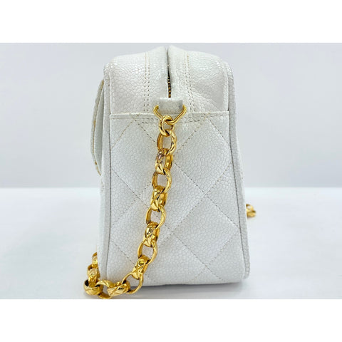 CHANEL Matelasse Shoulder Bag white WS33245