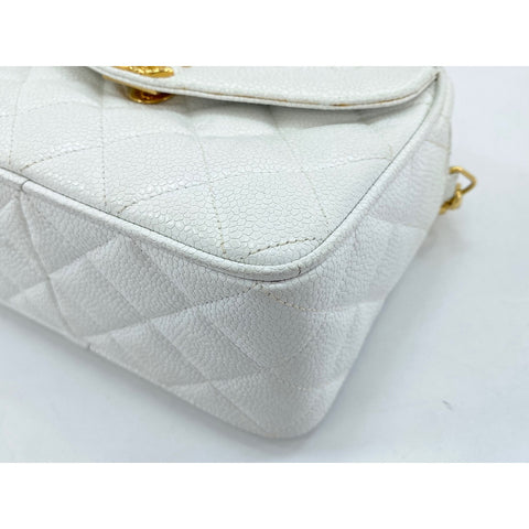 CHANEL Matrasse Shoulder Bag white WS33245
