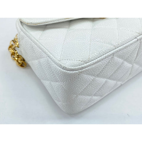 CHANEL Matrasse Shoulder Bag white WS33245