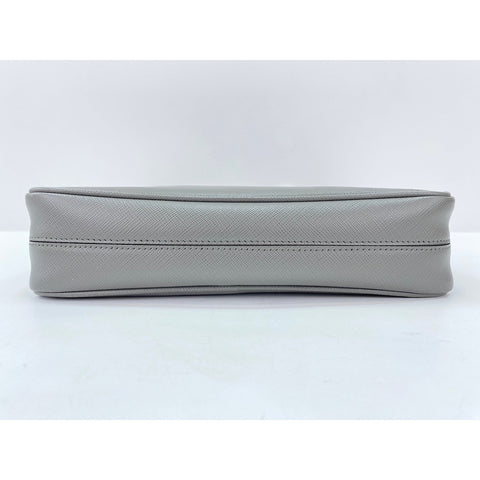 PRADA Shoulder Bag leather gray WS33249