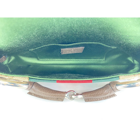 GUCCI Horsebit Handbag Brown WS33250