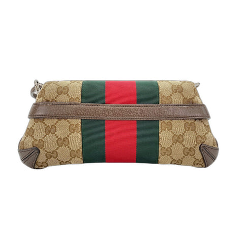 GUCCI Horsebit Handbag Brown WS33250
