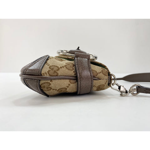 GUCCI Horsebit Handbag Brown WS33250