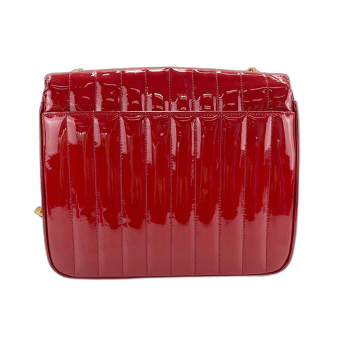 YVES SAINT LAURENT Viki Shoulder Bag enamel Red WS33251