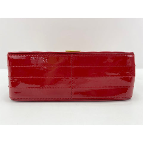YVES SAINT LAURENT Viki Shoulder Bag enamel Red WS33251