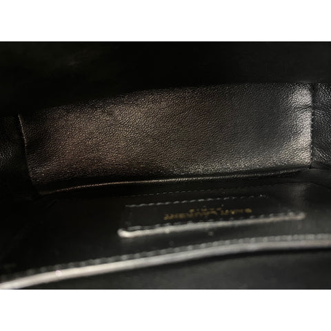 YVES SAINT LAURENT Viki Shoulder Bag Velor wine-red WS33253