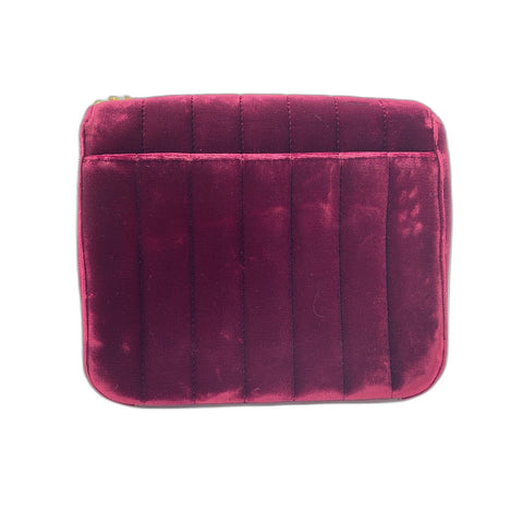YVES SAINT LAURENT Viki Shoulder Bag Velor wine-red WS33253