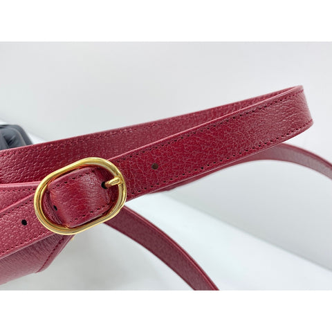 GUCCI Jackie 1961 Shoulder Bag canvas Red WS33255