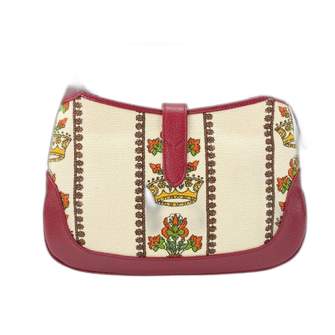 GUCCI Jackie 1961 Shoulder Bag canvas Red WS33255