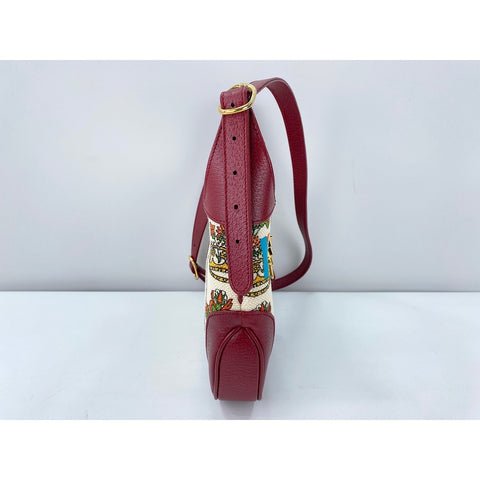 GUCCI Jackie 1961 Shoulder Bag canvas Red WS33255