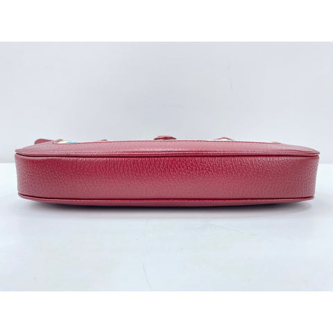 GUCCI Jackie 1961 Shoulder Bag canvas Red WS33255