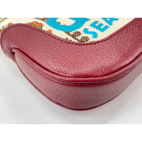 GUCCI Jackie 1961 Shoulder Bag canvas Red WS33255