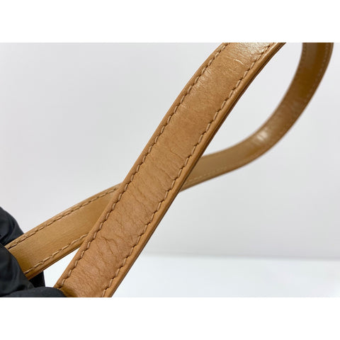 GUCCI Bamboo Shoulder Bag leather beige WS33256