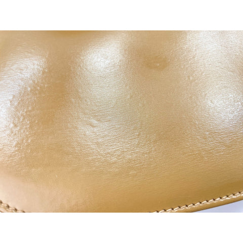 GUCCI Bamboo Shoulder Bag leather beige WS33256