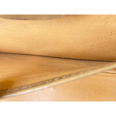 GUCCI Bamboo Shoulder Bag leather beige WS33256