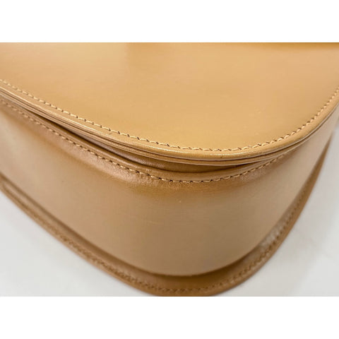GUCCI Bamboo Shoulder Bag leather beige WS33256