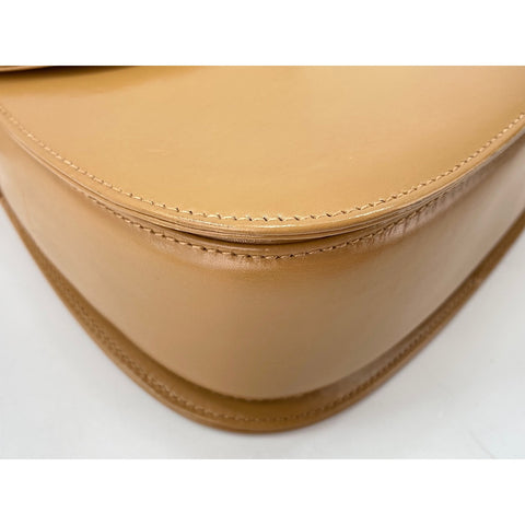 GUCCI Bamboo Shoulder Bag leather beige WS33256