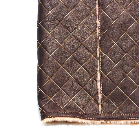 Chanel Chanel Coat Brown WS3325