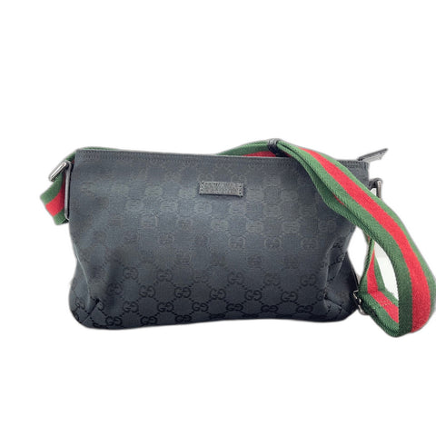 GUCCI Sherry line Shoulder Bag black WS33260