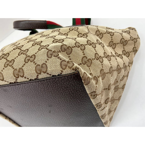 GUCCI Sherry line Handbag beige WS33261