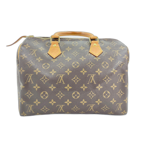 LOUIS VUITTON Speedy Handbag Brown WS33268