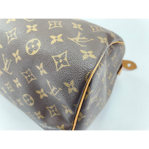 LOUIS VUITTON Speedy Handbag Brown WS33268
