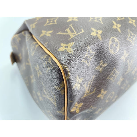 LOUIS VUITTON Speedy Handbag Brown WS33268