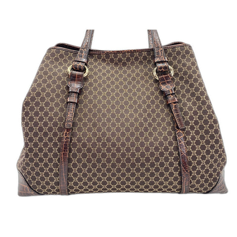 CELINE Tote Bag canvas Brown WS33270