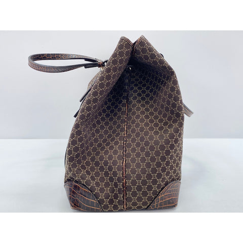 CELINE Tote Bag canvas Brown WS33270