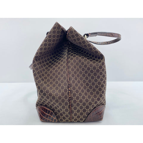 CELINE Tote Bag canvas Brown WS33270