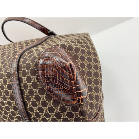 CELINE Tote Bag canvas Brown WS33270