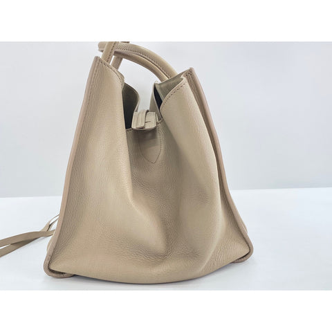 CELINE Luggage phantom Tote Bag leather beige WS33272