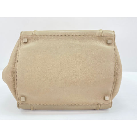 CELINE Luggage phantom Tote Bag leather beige WS33272
