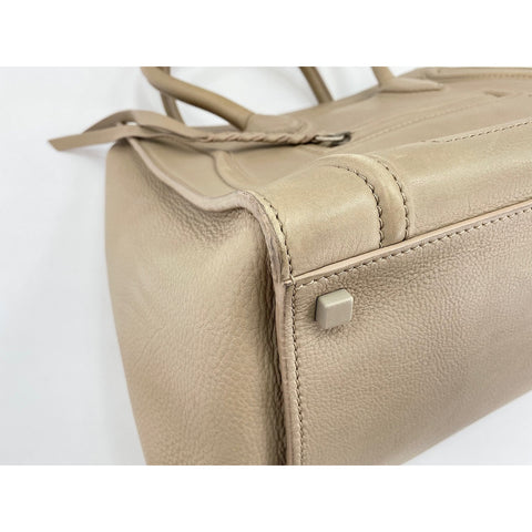 CELINE Luggage phantom Tote Bag leather beige WS33272