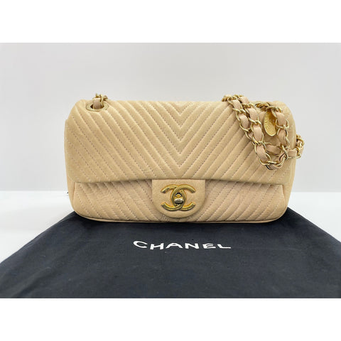 CHANEL Shoulder Bag lambskin pink WS33280
