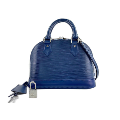 LOUIS VUITTON Alma Handbag Navy WS33282