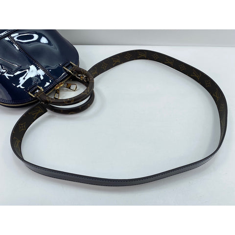 LOUIS VUITTON Alma Handbag Patent leather Navy WS33284