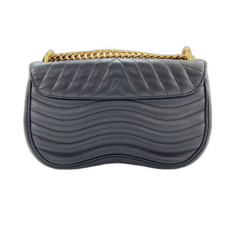 LOUIS VUITTON New Wave Patches Collection Shoulder Bag leather black WS33286