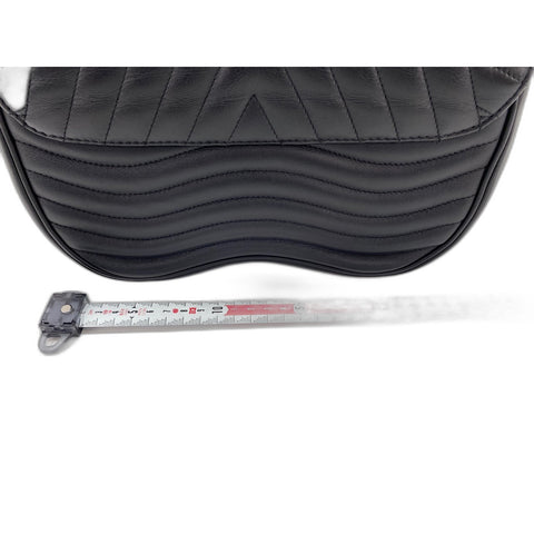 LOUIS VUITTON New Wave Patches Collection Shoulder Bag leather black WS33286