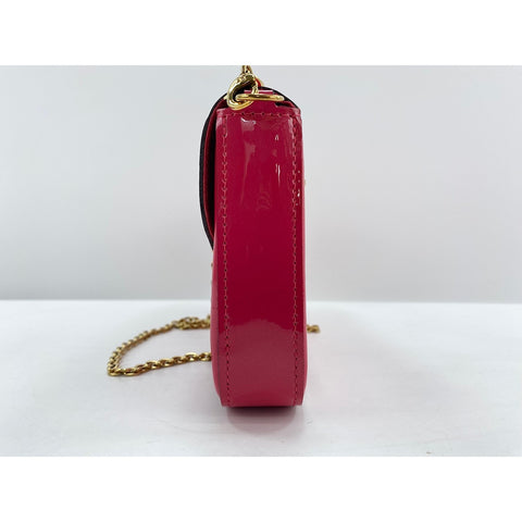 LOUIS VUITTON Felice Pochette Wallet Shoulder Bag Vernis pink WS33289