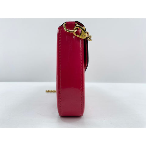LOUIS VUITTON Felice Pochette Wallet Shoulder Bag Vernis pink WS33289