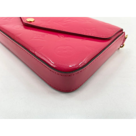 LOUIS VUITTON Felice Pochette Wallet Shoulder Bag Vernis pink WS33289