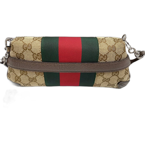 GUCCI Horsebit Shoulder Bag Brown WS33297