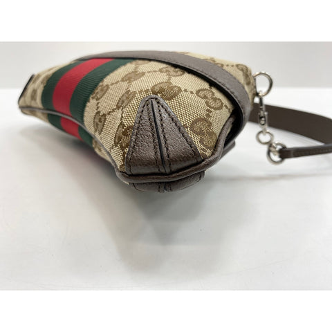 GUCCI Horsebit Shoulder Bag Brown WS33297